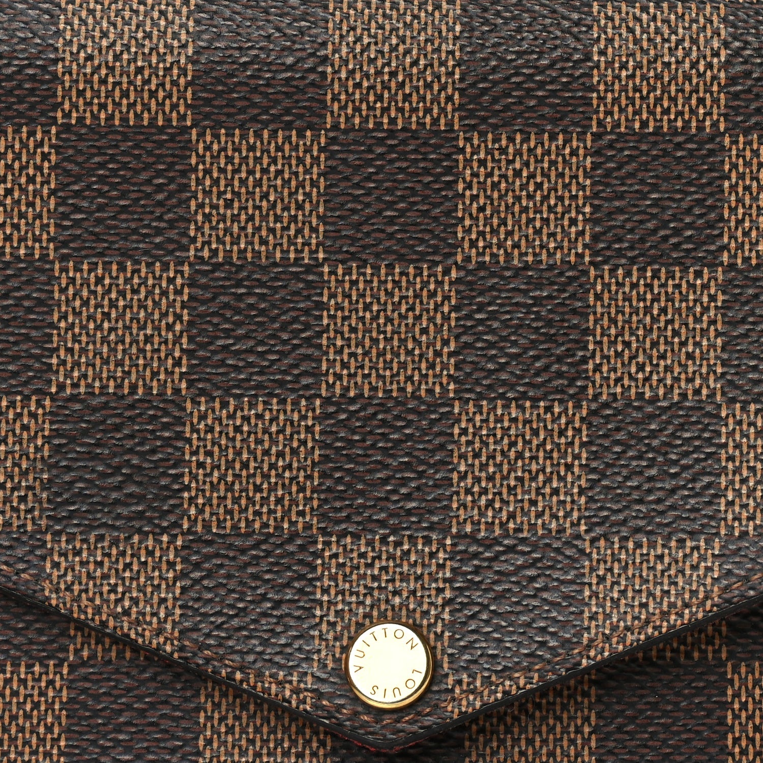 Louis Vuitton Damier Ebene Pochette Felicie Chain Wallet