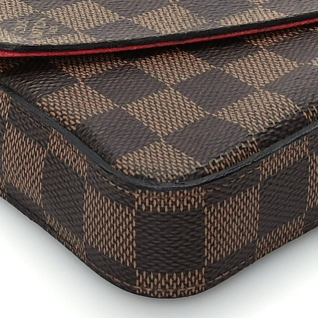 Louis Vuitton Damier Ebene Pochette Felicie Chain Wallet