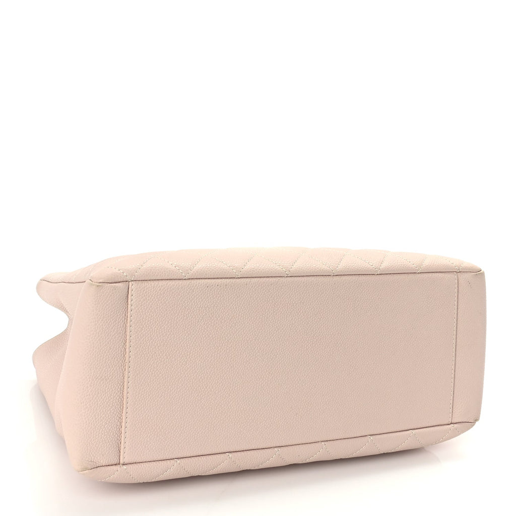 Chanel Caviar Quilted Grand Shopping Tote GST Light Pink
