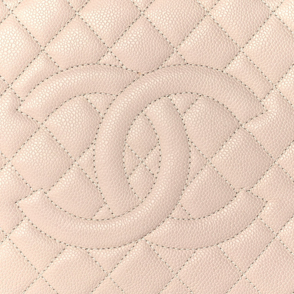 Chanel Caviar Quilted Grand Shopping Tote GST Light Pink