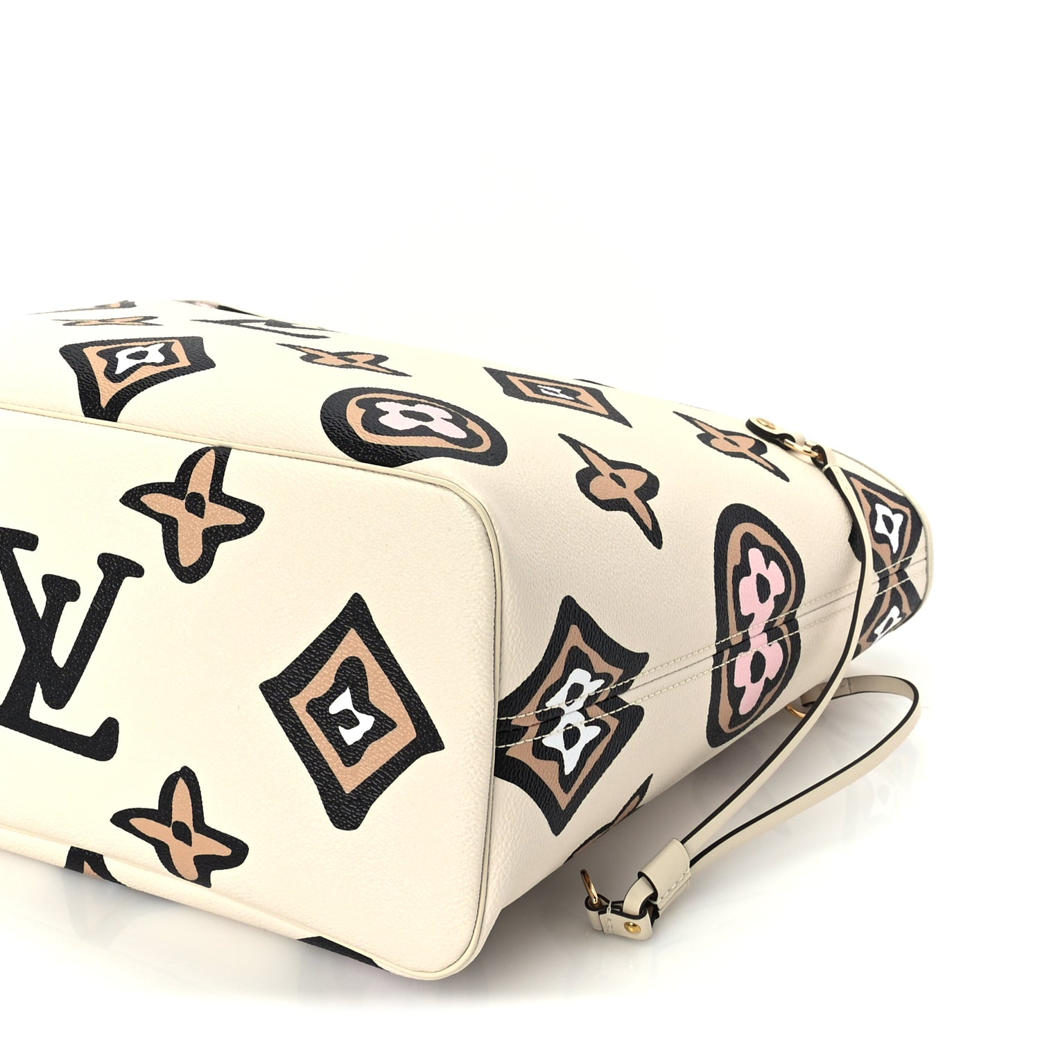 Louis Vuitton Monogram Giant Wild at Heart Neverfull MM  Creme