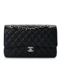 Chanel Caviar Quilted Medium Double Flap Black