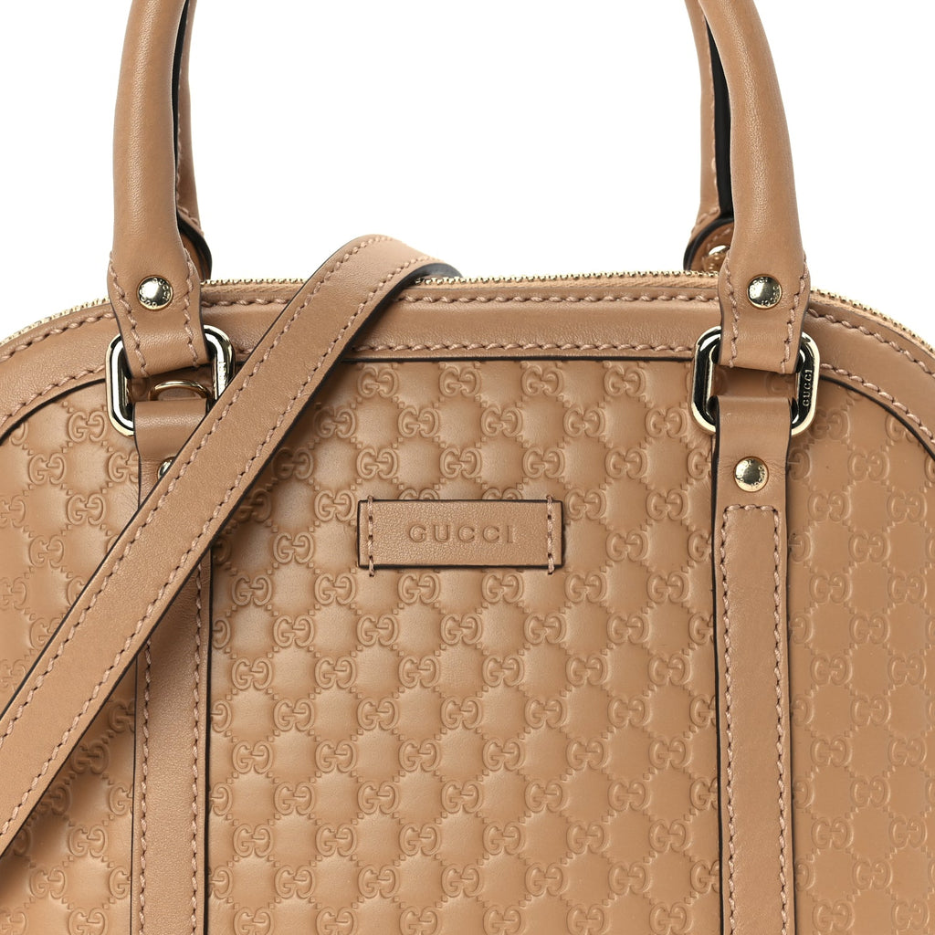 Gucci Soft Microguccissima Mini Dome Bag  Camelia