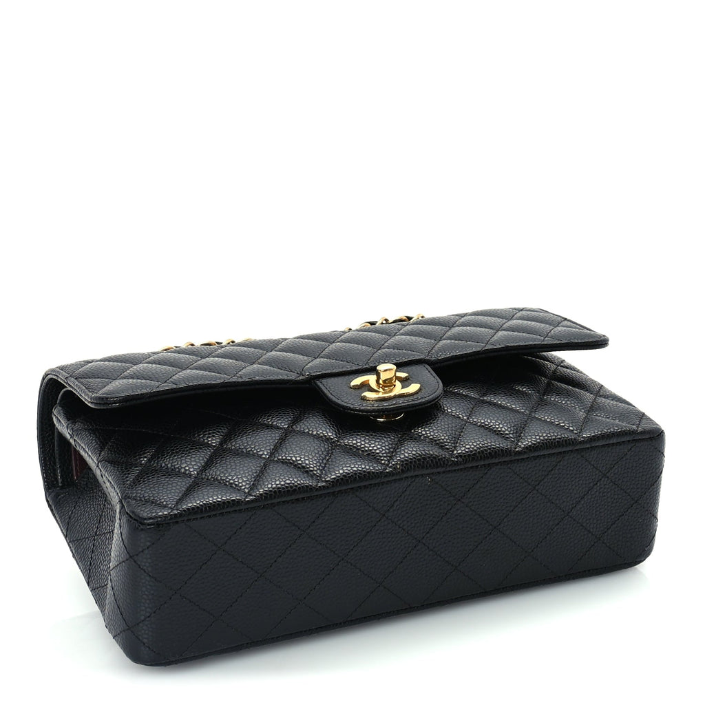 Chanel Caviar Quilted Medium Double Flap  Black