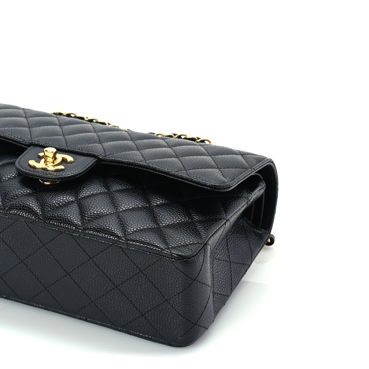 Chanel Caviar Quilted Medium Double Flap  Black