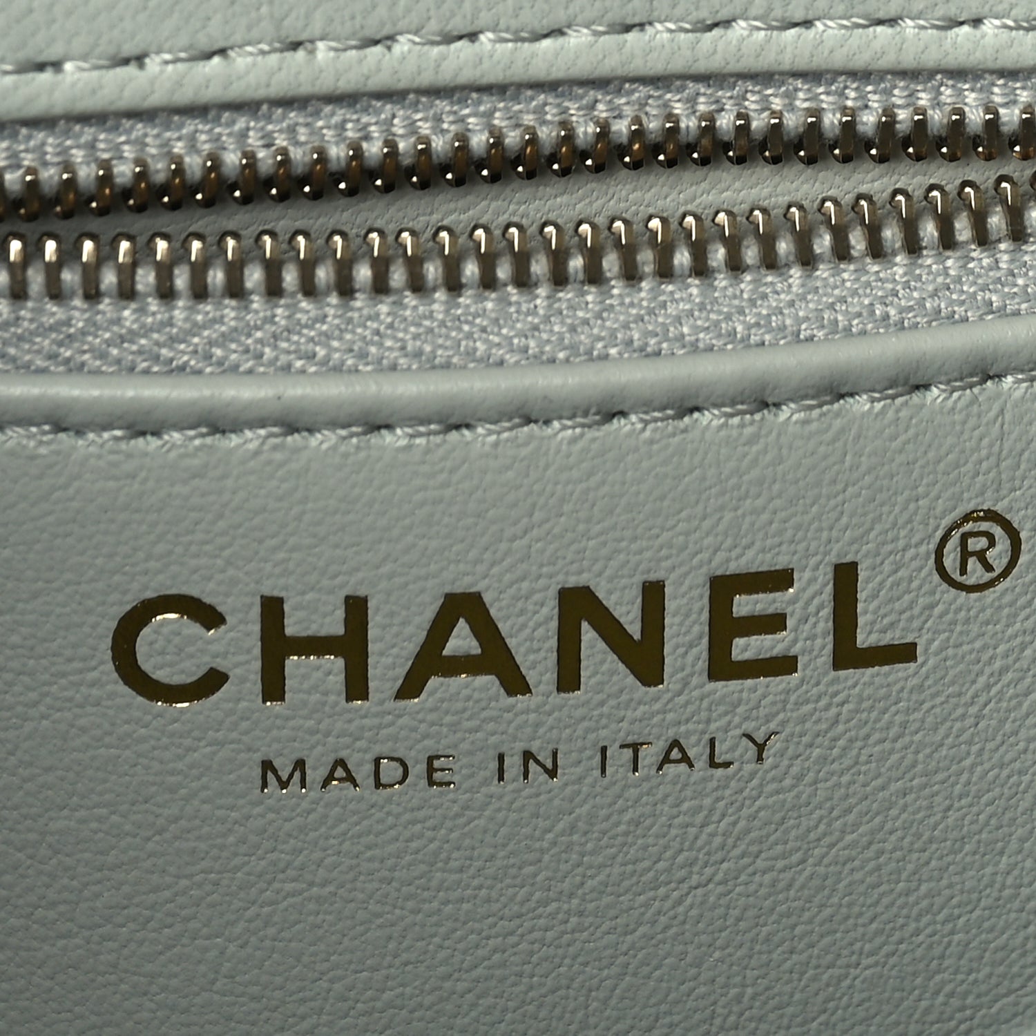 Chanel Lambskin Quilted Small Trendy Chain CC Flap Dual Handle Bag Light Blue