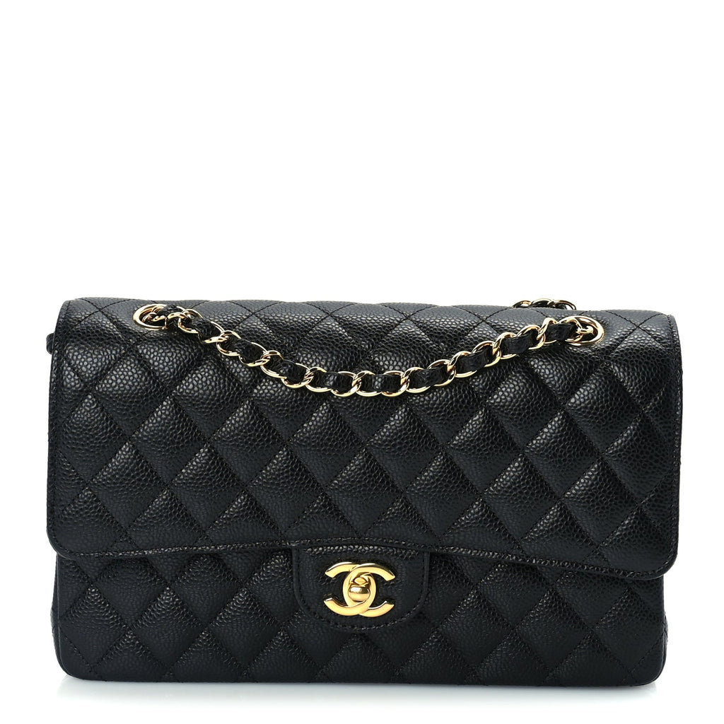 Chanel Caviar Quilted Medium Double Flap Black