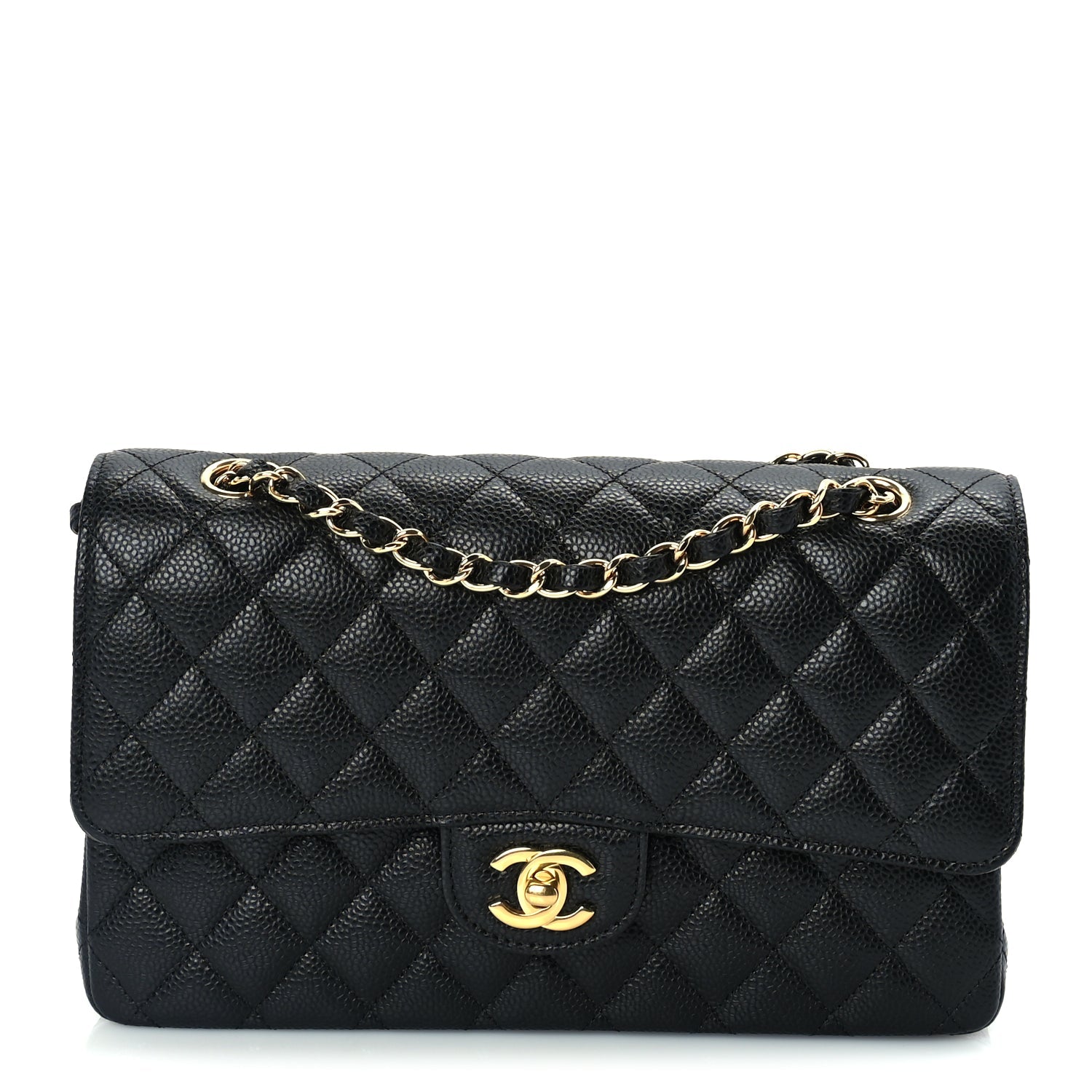 Chanel Caviar Quilted Medium Double Flap Black