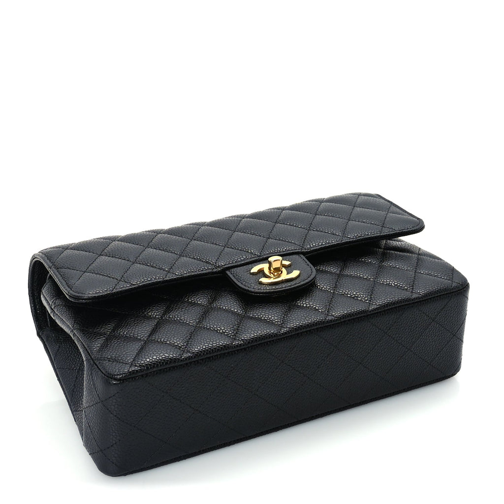 Chanel Caviar Quilted Medium Double Flap Black