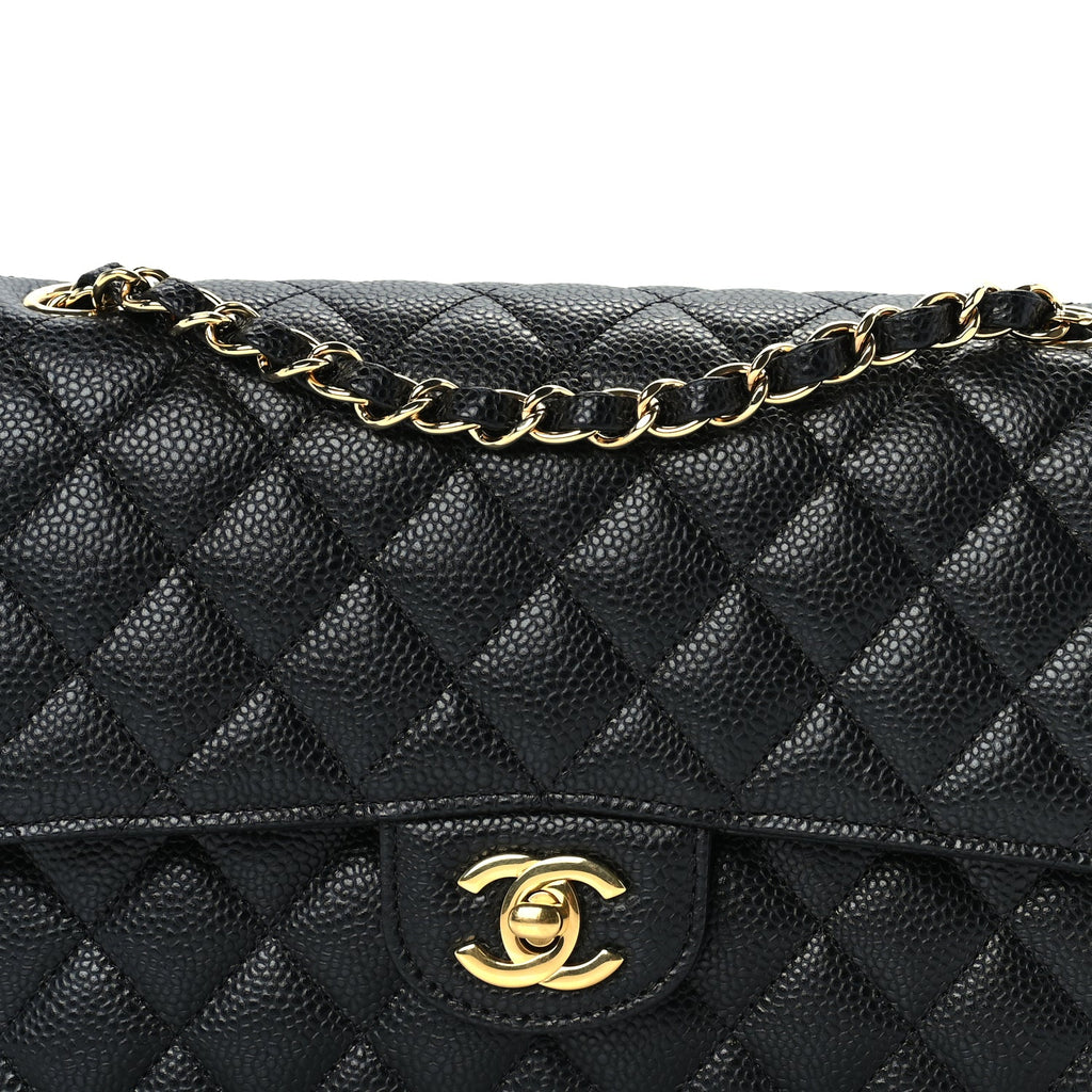 Chanel Caviar Quilted Medium Double Flap Black