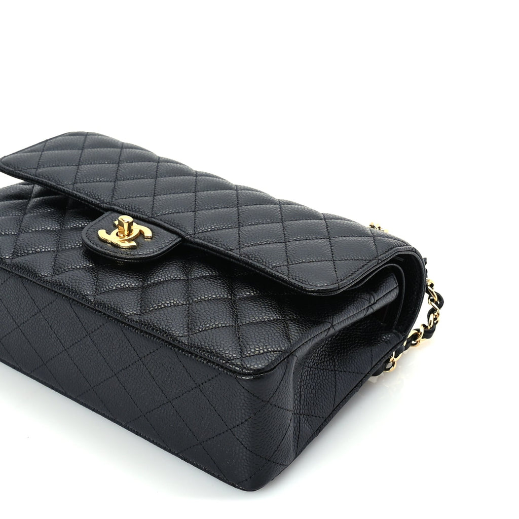 Chanel Caviar Quilted Medium Double Flap Black