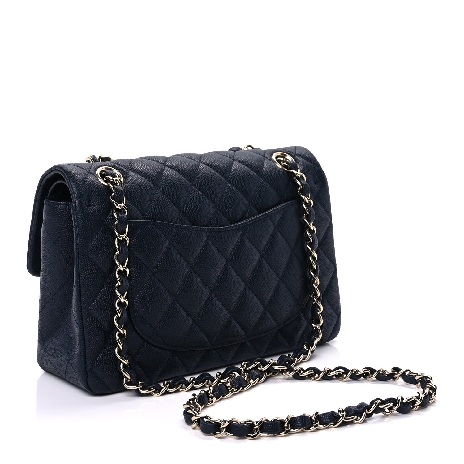 Chanel Caviar Quilted Small Double Flap Dark Navy