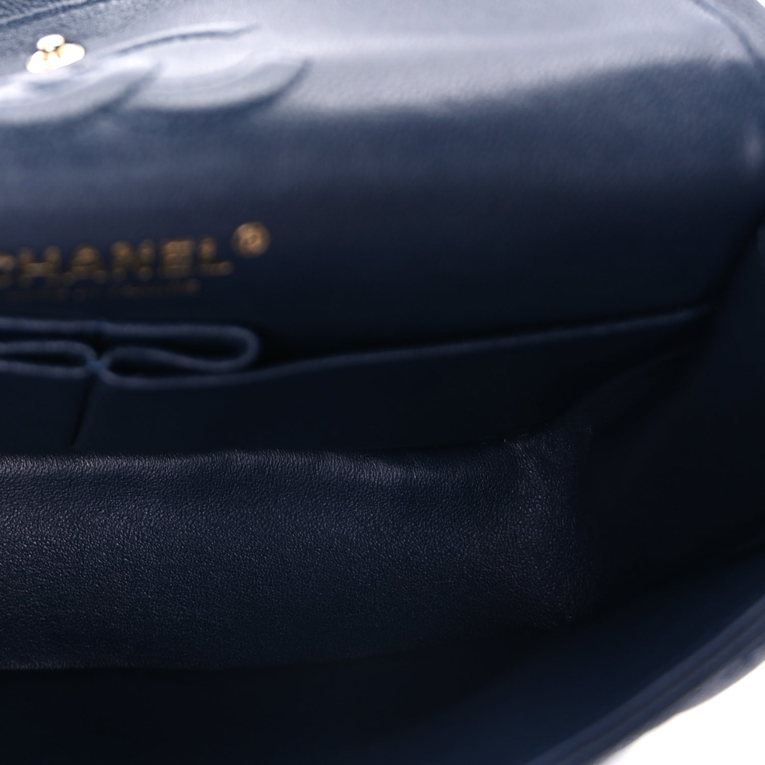 Chanel Caviar Quilted Small Double Flap Dark Navy