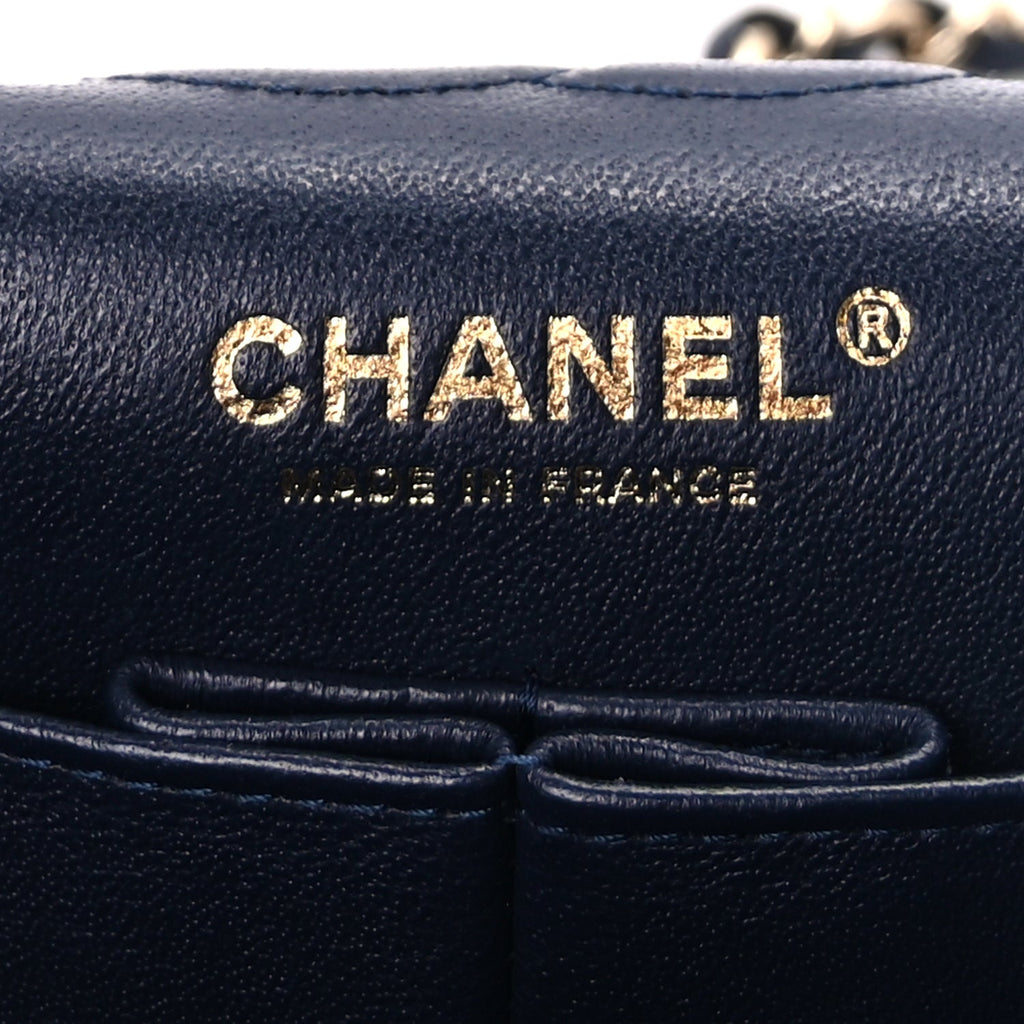 Chanel Caviar Quilted Small Double Flap Dark Navy