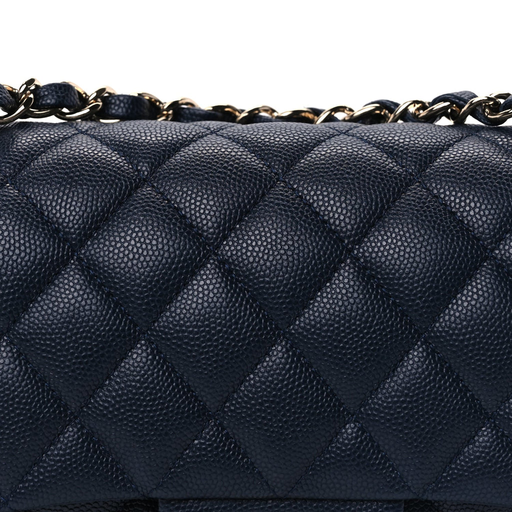 Chanel Caviar Quilted Small Double Flap Dark Navy