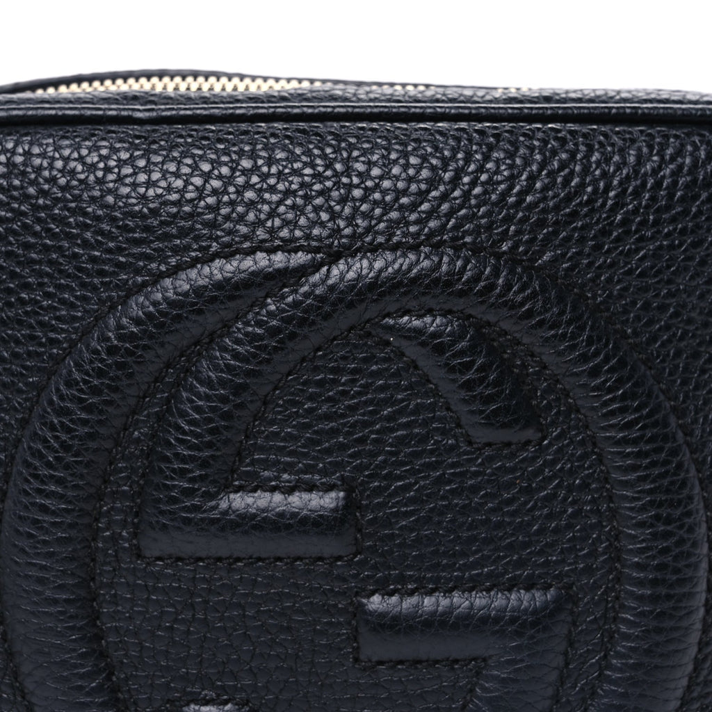 Gucci Pebbled Calfskin Small Soho Disco Bag Black