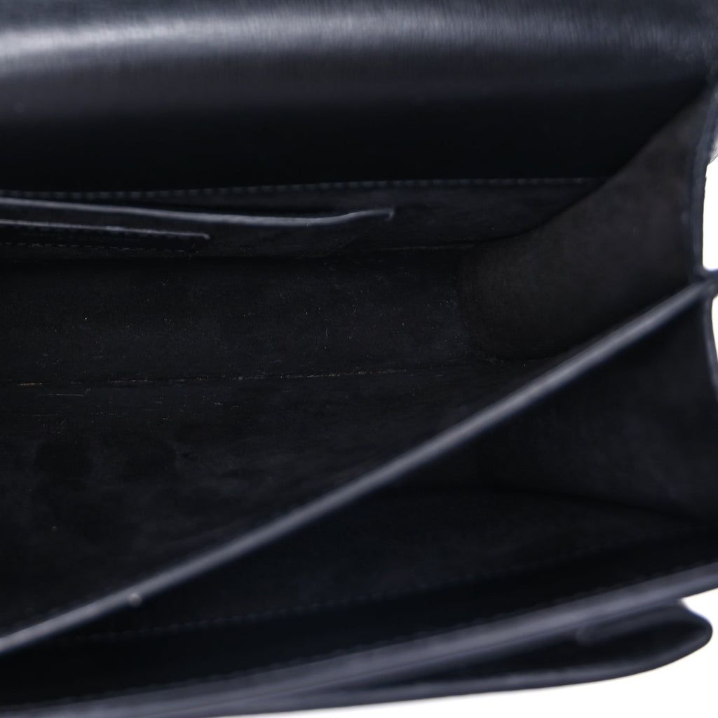 Saint Laurent Calfskin Medium Monogram Sunset Black
