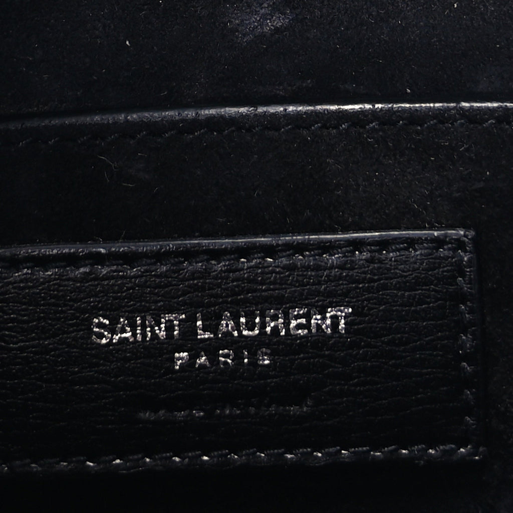 Saint Laurent Calfskin Medium Monogram Sunset Black