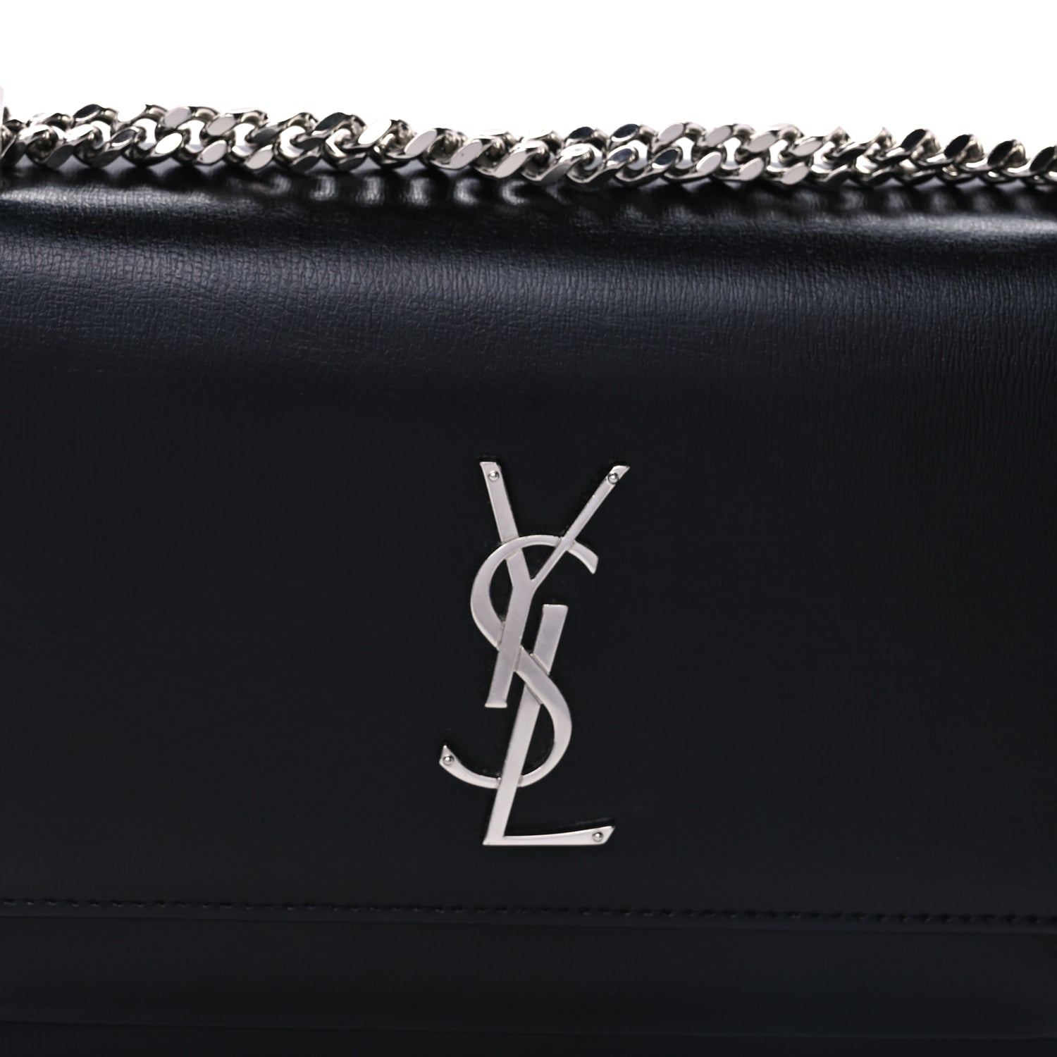 Saint Laurent Calfskin Medium Monogram Sunset Black