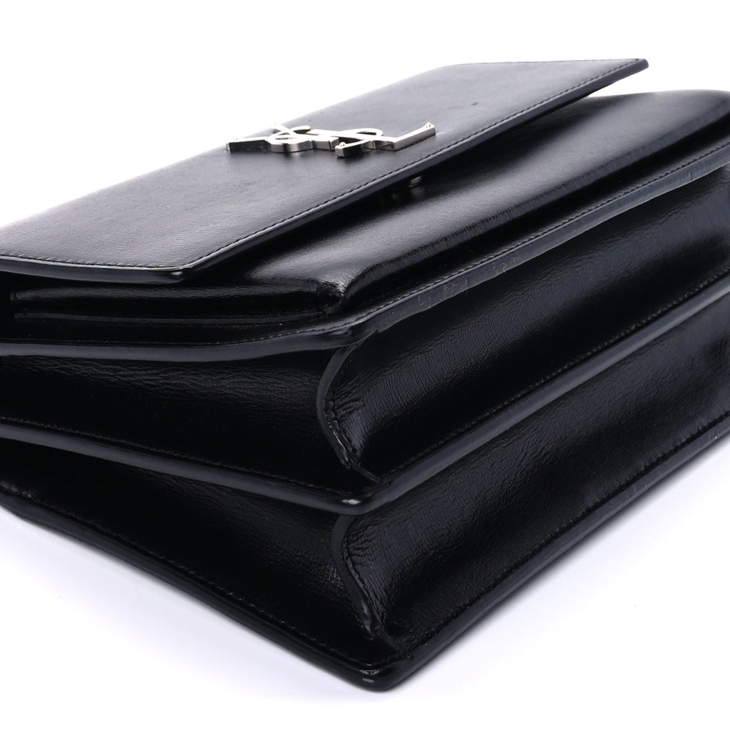 Saint Laurent Calfskin Medium Monogram Sunset Black