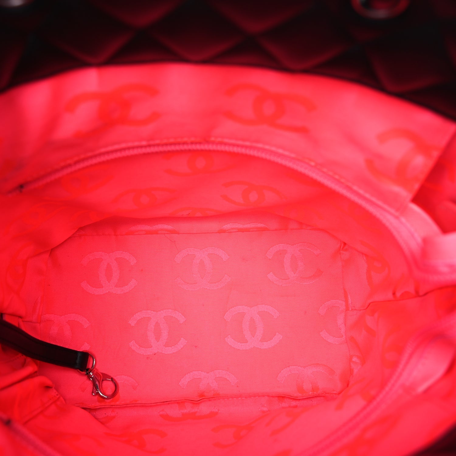 Chanel Calfskin Quilted Medium Cambon Tote Black
