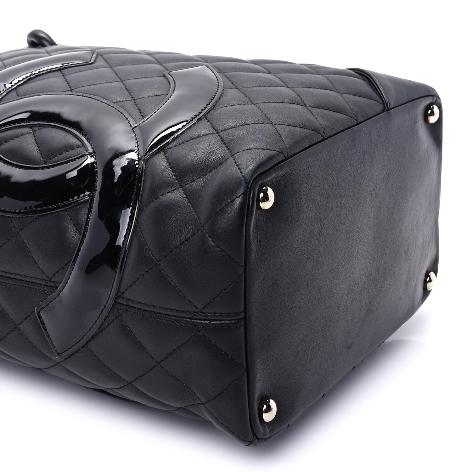 Chanel Calfskin Quilted Medium Cambon Tote Black