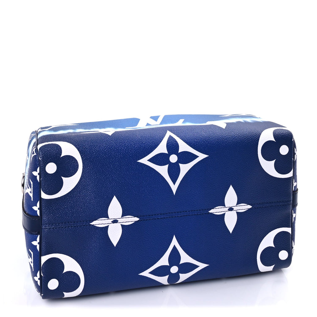 Louis Vuitton Monogram Escale Speedy Bandouliere 30 Blue