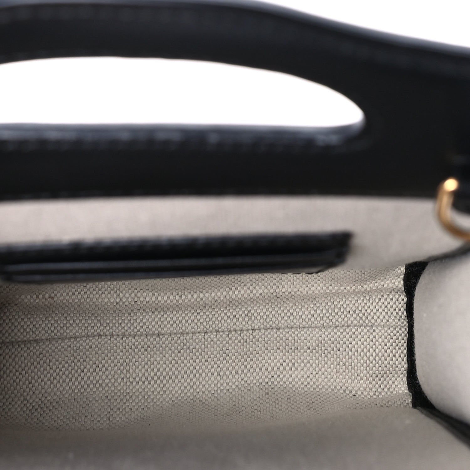 Gucci Calfskin GG Matelasse Mini Top Slip Handle Crossbody Bag  Black Natural