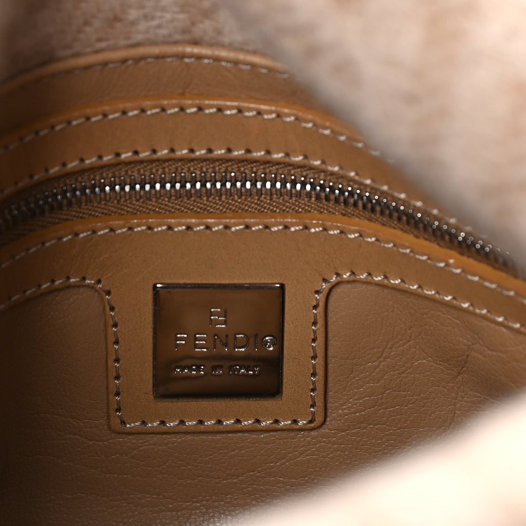 Fendi Wool Zucca Mama Baguette Beige