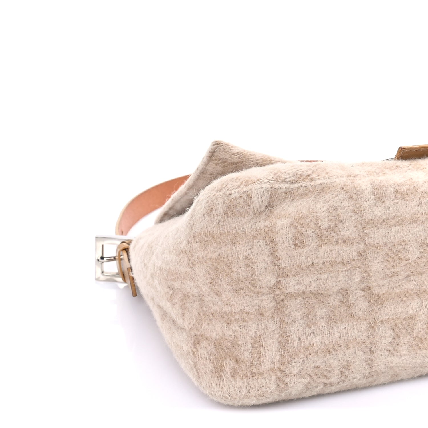 Fendi Wool Zucca Mama Baguette Beige