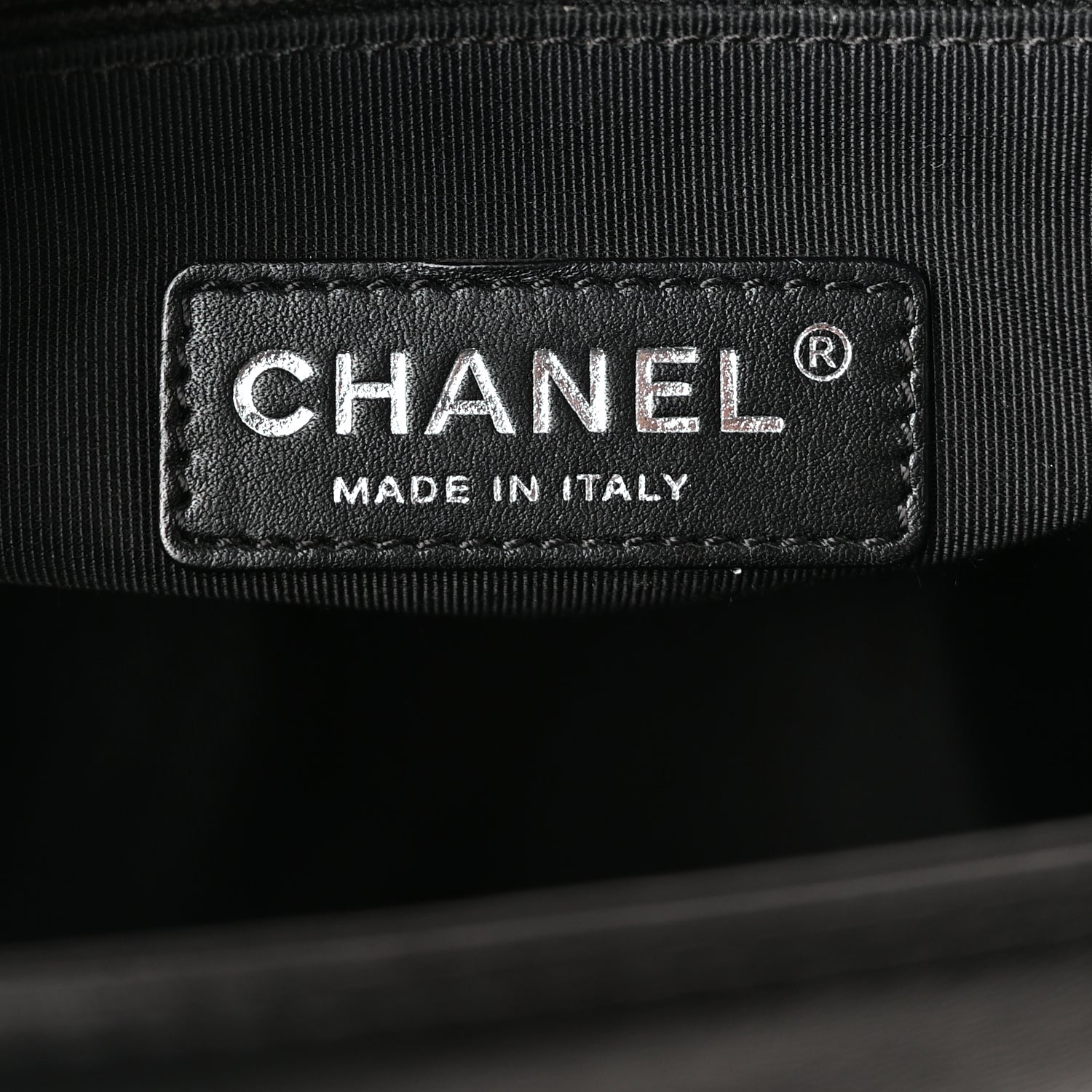 Chanel Lambskin Quilted Large Boy Flap Beige Black