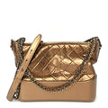 Chanel Metallic Aged Calfskin Quilted Medium Gabrielle Gold