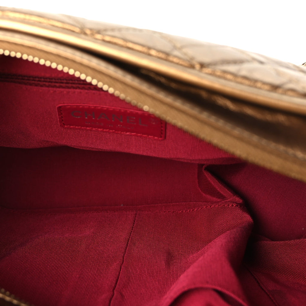 Chanel Metallic Aged Calfskin Quilted Medium Gabrielle Gold