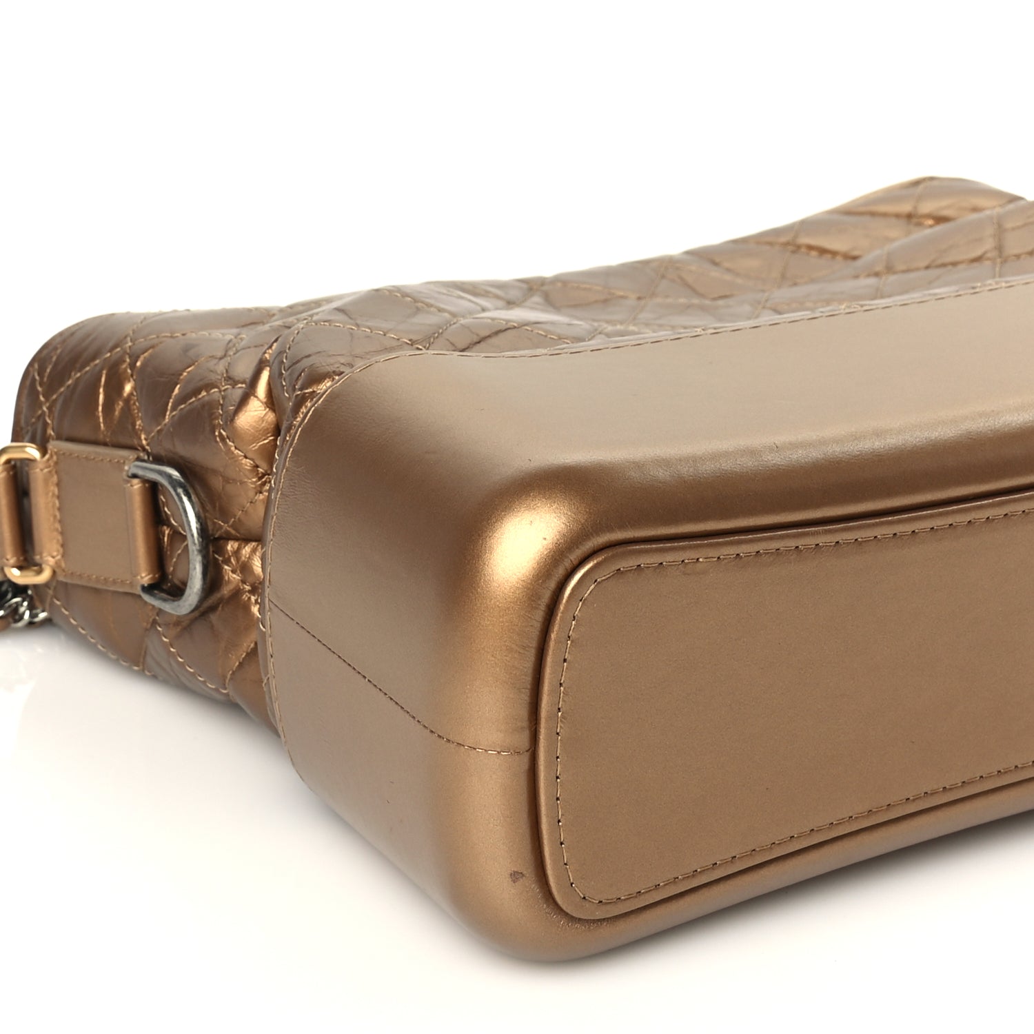 Chanel Metallic Aged Calfskin Quilted Medium Gabrielle Gold