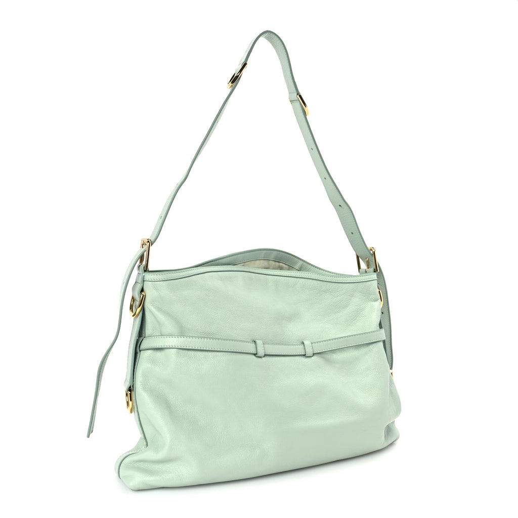 Givenchy Calfskin Medium Voyou Bag Celadon