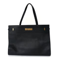 Saint Laurent Calfskin Medium Manhattan Shopper Tote  Black