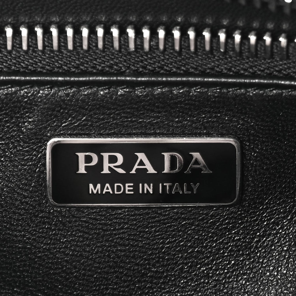 Prada Nappa Antique Re-Edition 2002 Barrel Shoulder Bag  Black