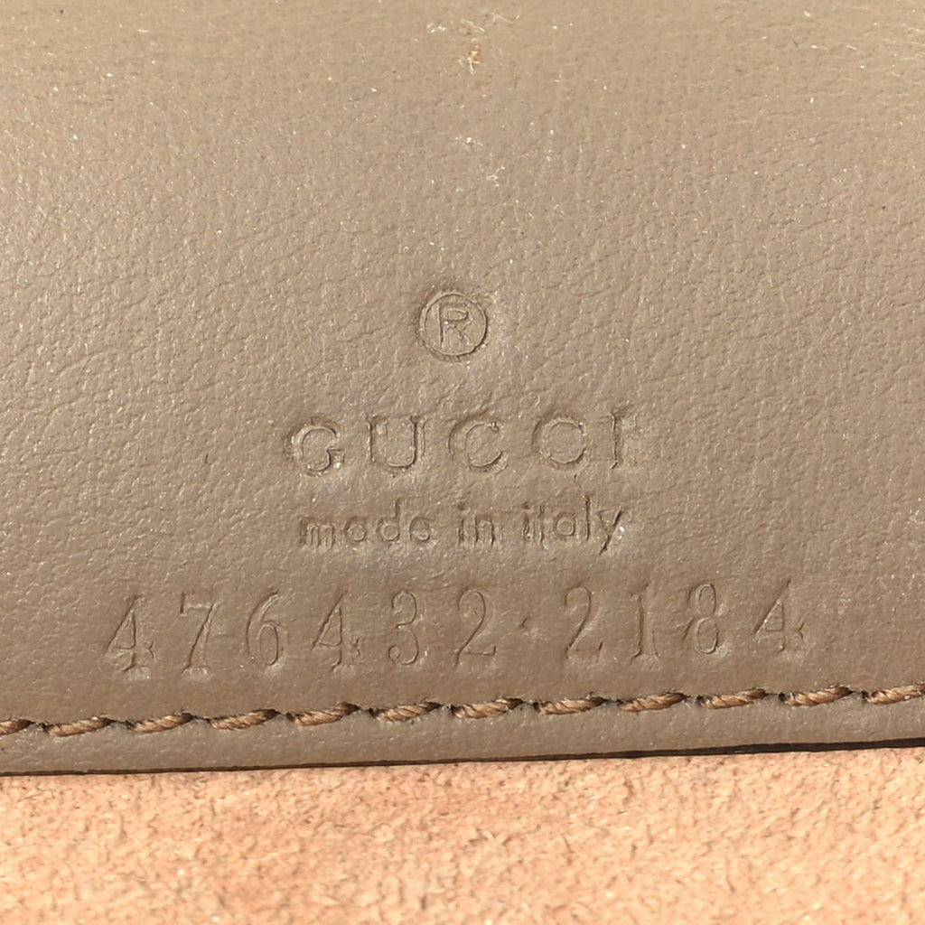 Gucci GG Supreme Monogram Super Mini Dionysus Shoulder Bag Taupe