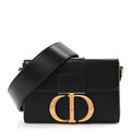 Christian Dior Smooth Calfskin 30 Montaigne Box Bag Black