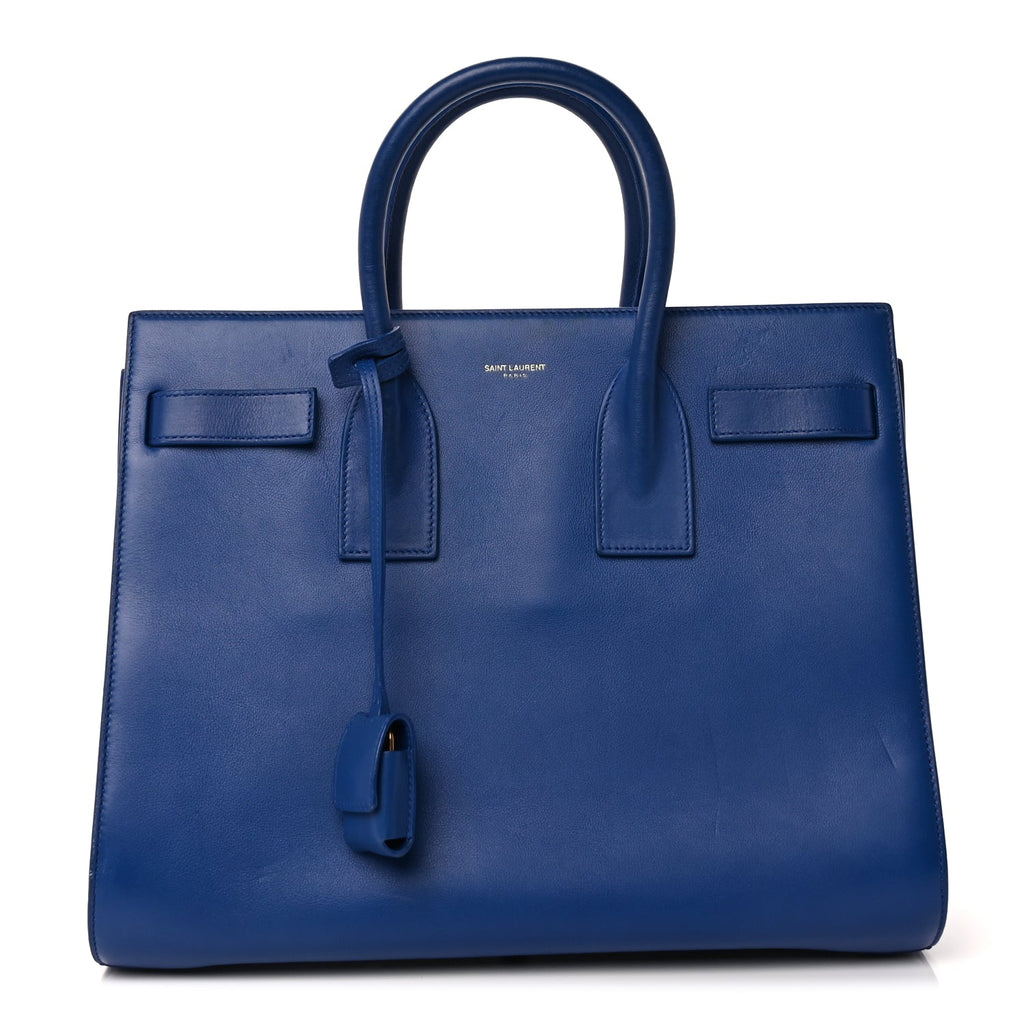 Saint Laurent Calfskin Small Sac De Jour  Outremer