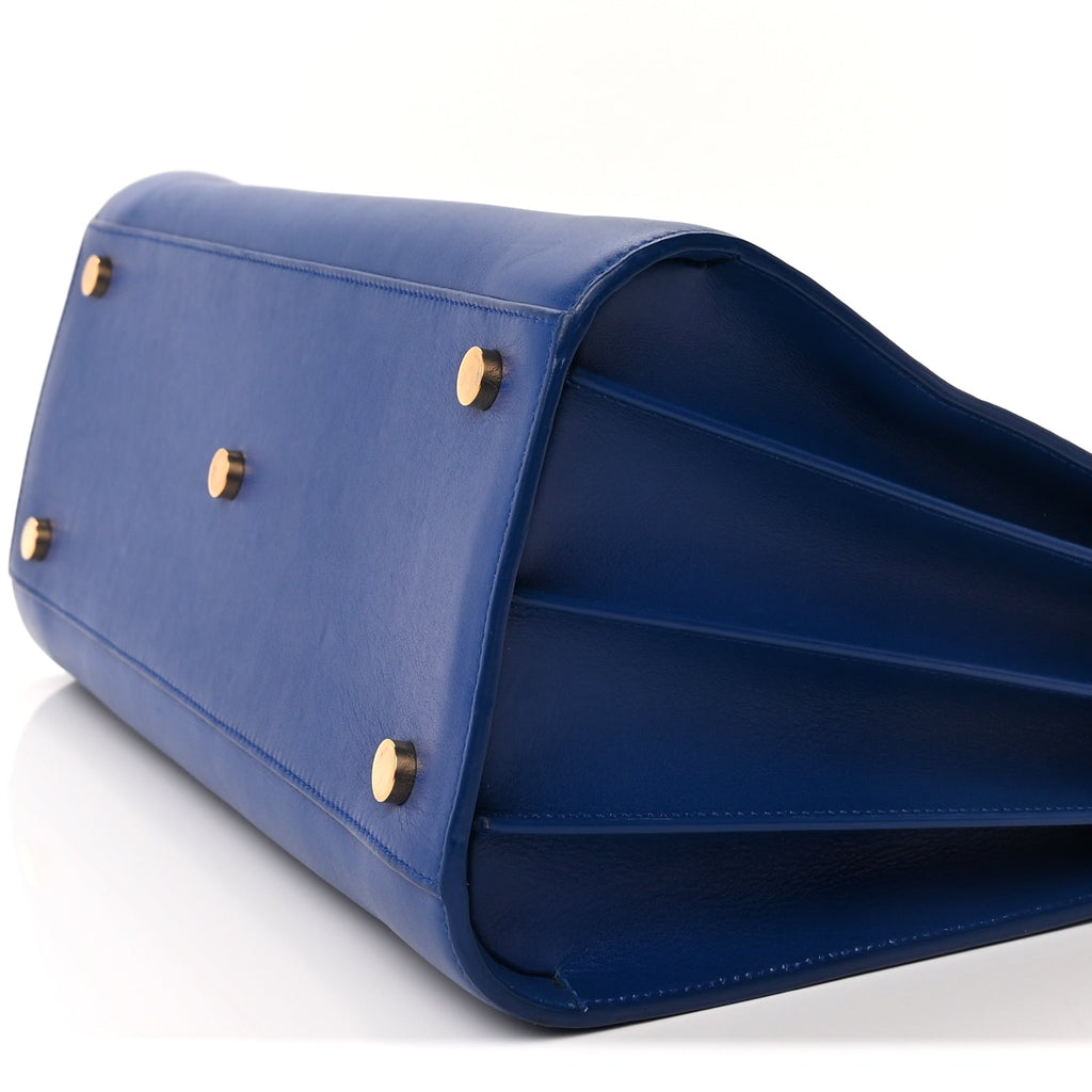 Saint Laurent Calfskin Small Sac De Jour  Outremer