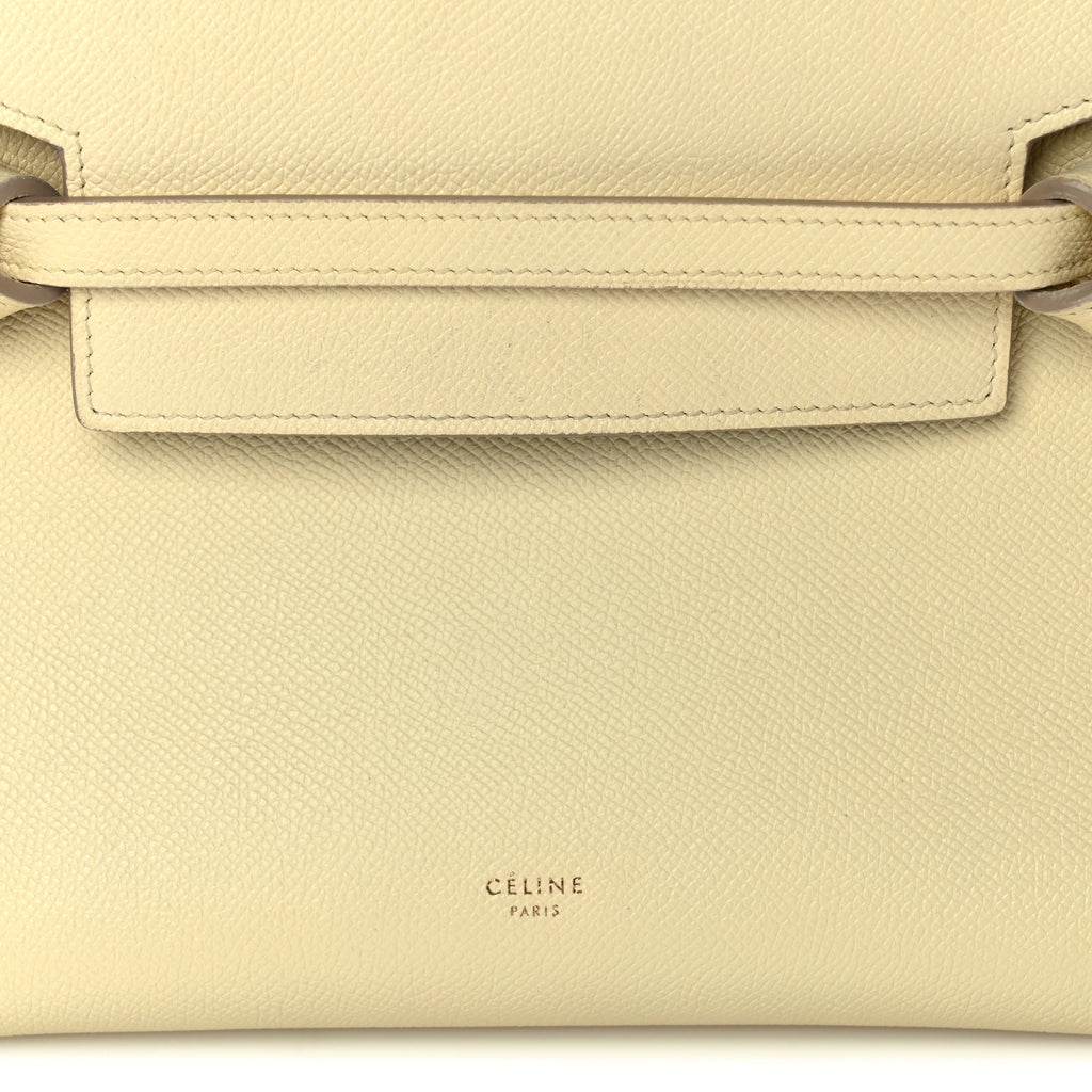 Celine Grained Calfskin Nano Belt Bag Linen