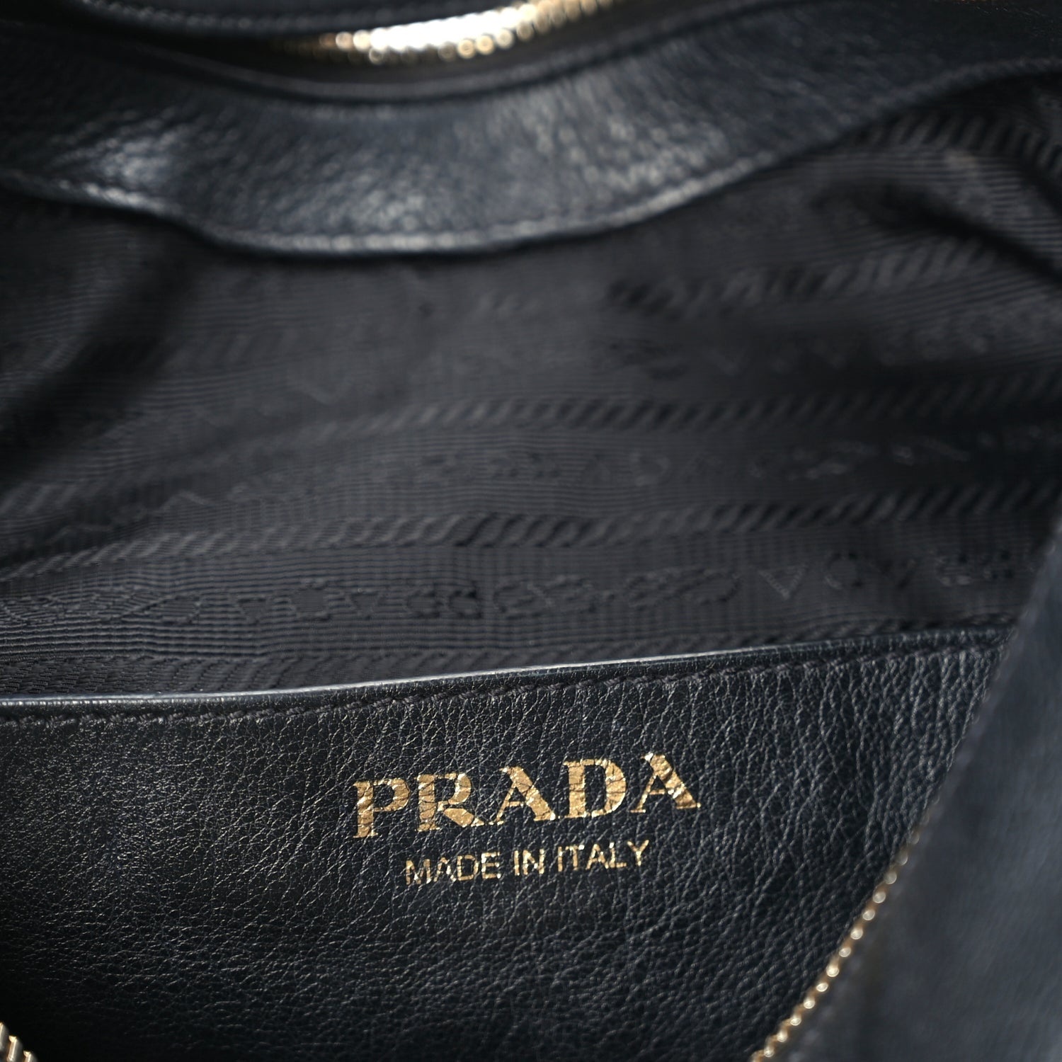 Prada Soft Calfskin Arque Shoulder Bag  Black