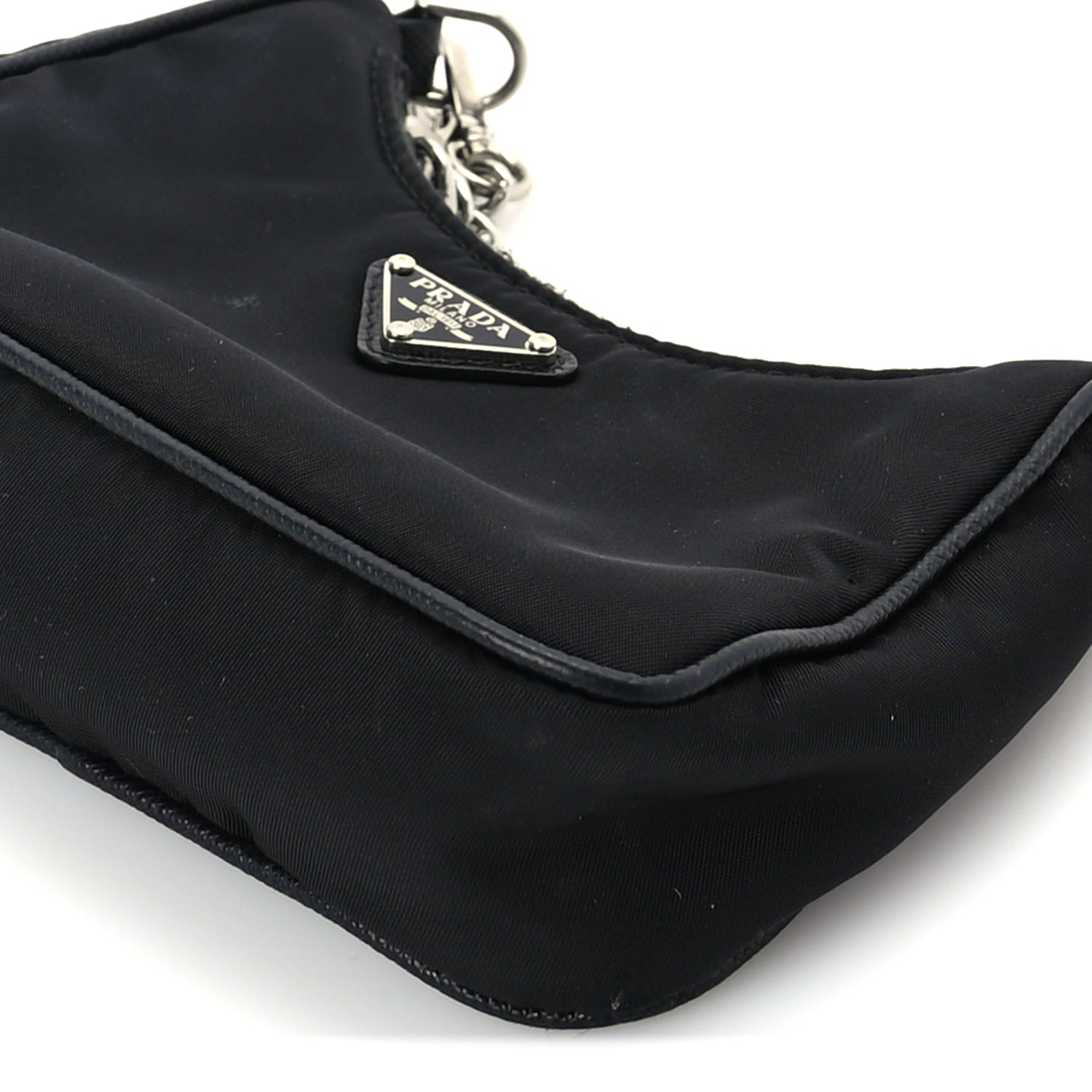 Prada Tessuto Nylon Mini Re-Edition 2000 Shoulder Bag Black