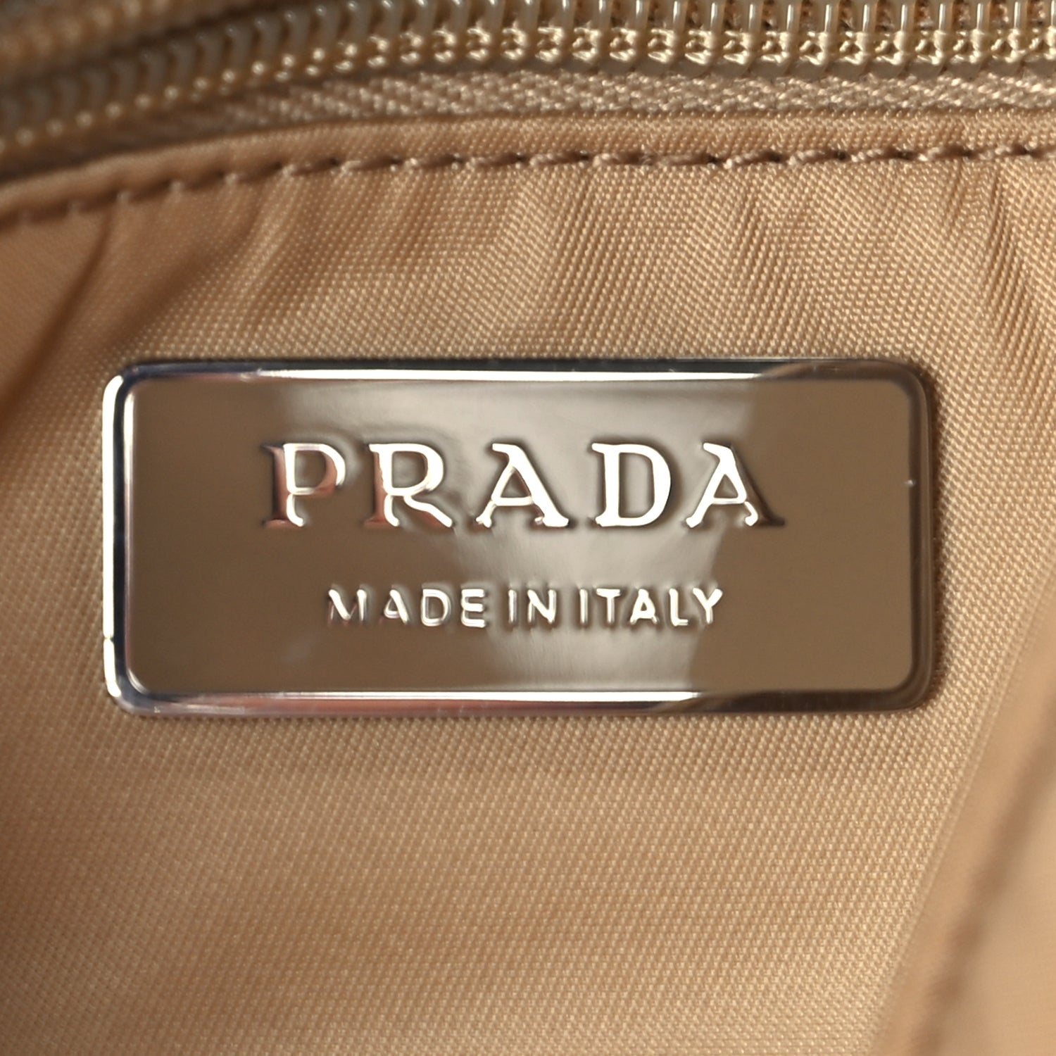 Prada Re-Nylon Vitello Padded Small Flap Shoulder Bag Deserto