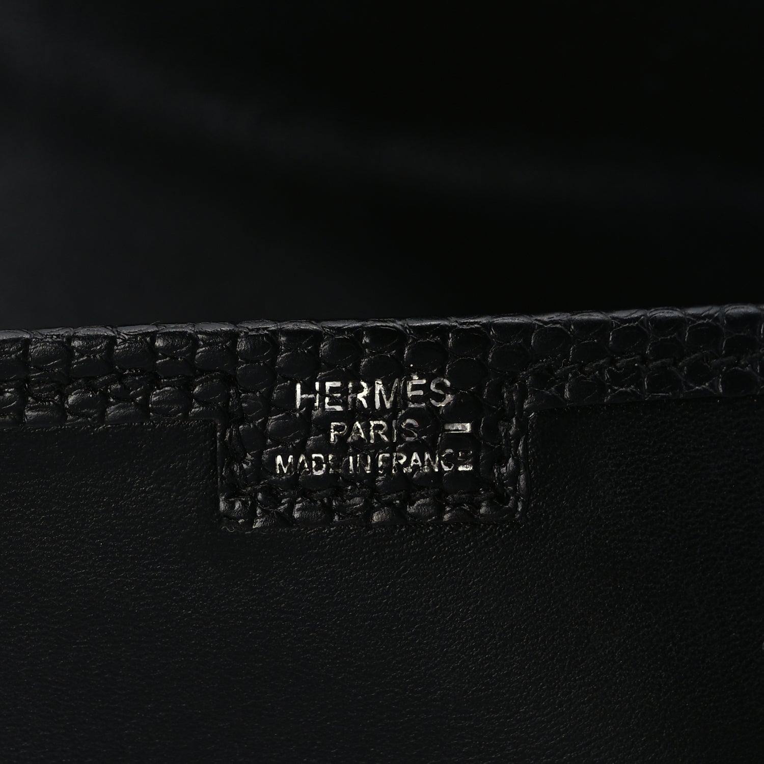 Hermes Swift Lizard Varanus Niloticus Jige Elan Touch 29 Clutch  Black