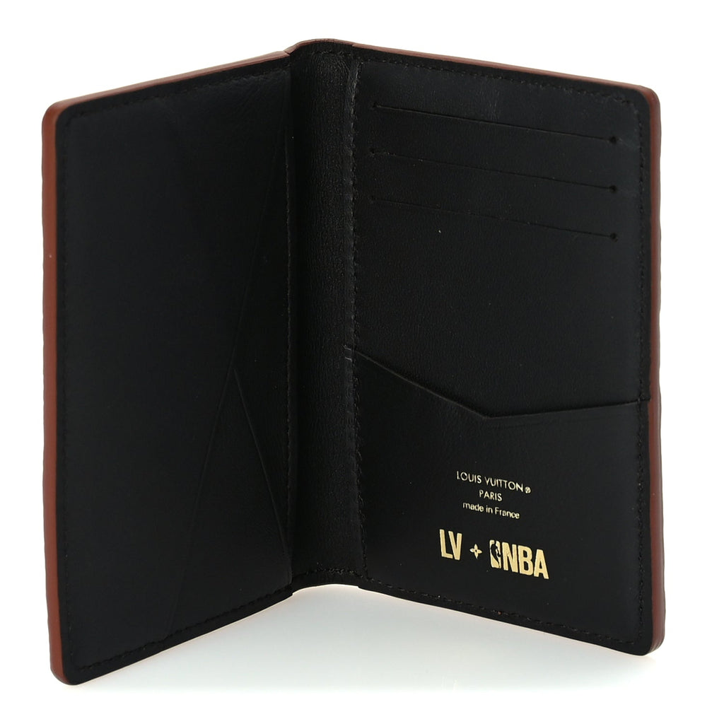 Louis Vuitton X NBA Grained Calfskin Monogram Pocket Organizer  Brick Orange