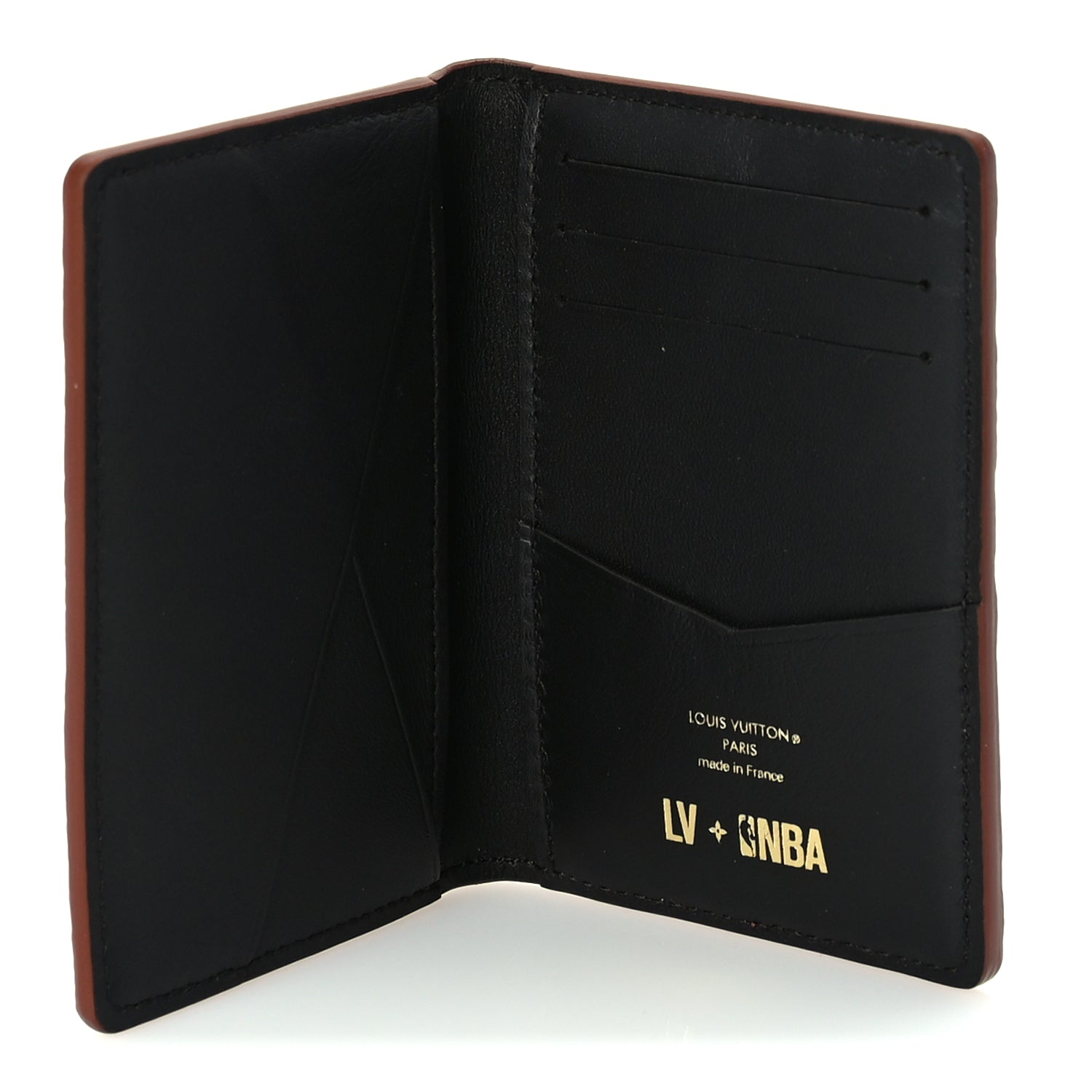 Louis Vuitton X NBA Grained Calfskin Monogram Pocket Organizer  Brick Orange