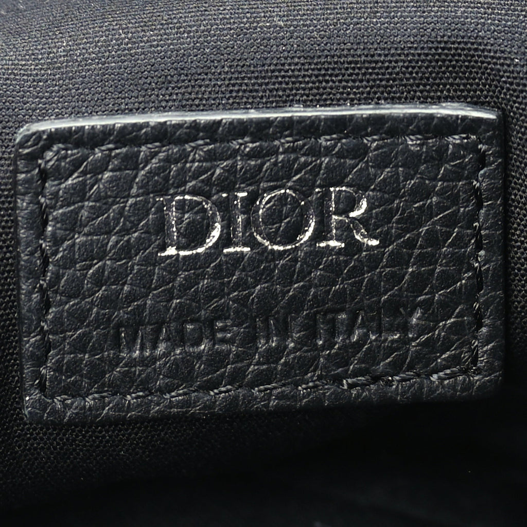 Christian Dior Oblique Mens Saddle Bag  Blue