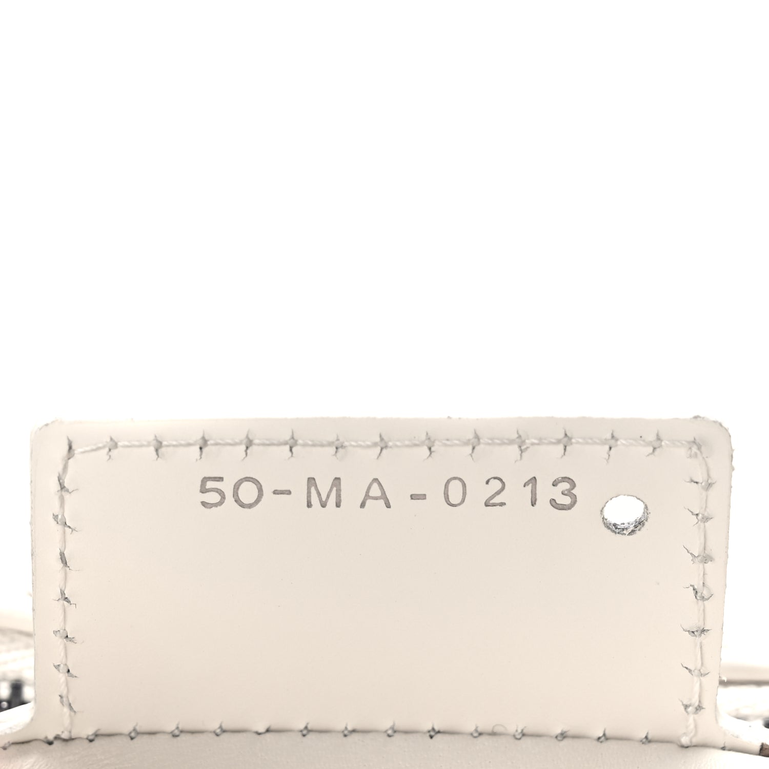 Christian Dior Calfskin Macrocannage Small Dior Caro Bag Ivory
